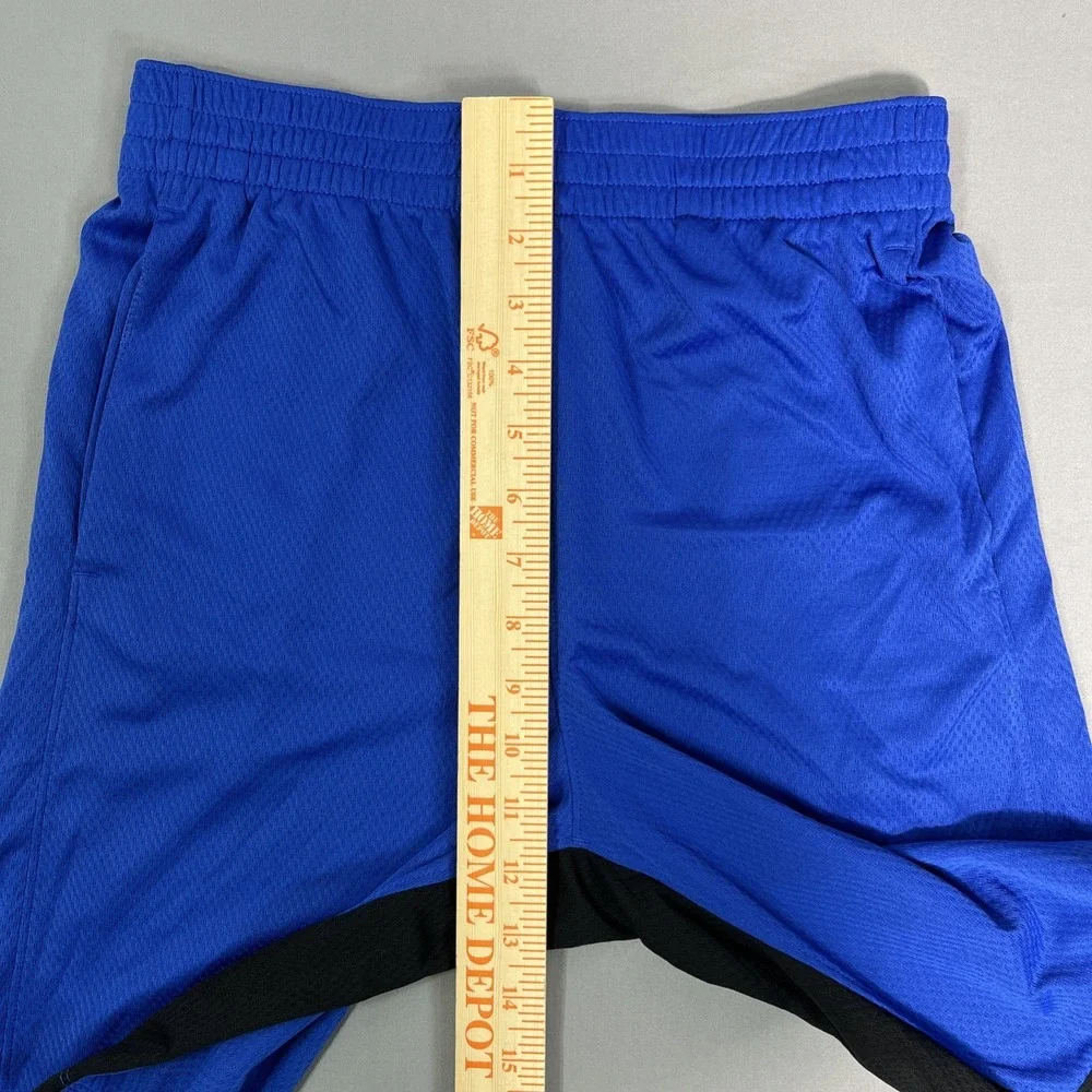 Nike Boys Basketball Multi Sports Royal Blue Black Swoosh Shorts XL NWOT‎